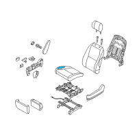 OEM 2016 Kia Sedona Pad Assembly-Rear Seat Cushion Diagram - 89150A9700