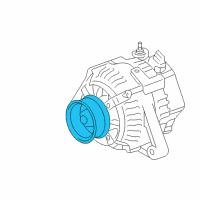 OEM Lexus GS350 Pulley, Alternator W/Clutch Diagram - 27415-0W131