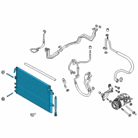 OEM Ford Edge Condenser Diagram - F2GZ-19712-F