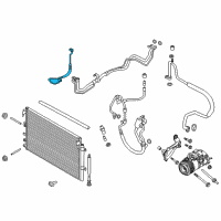 OEM 2018 Lincoln MKX AC Hose Diagram - F2GZ-19835-CC