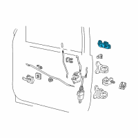 OEM 1995 Ford Explorer Handle Diagram - 5L2Z-7822404-AAPTM