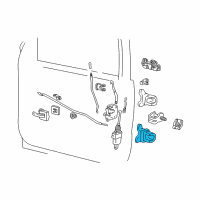 OEM 1993 Ford Crown Victoria Door Hinge Diagram - F8AZ5422810AA