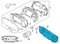 OEM 2021 Kia Niro Control Assembly-Heater Diagram - 97250Q4360CA