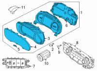 OEM 2021 Kia Niro EV Cluster Assembly-INSTRUM Diagram - 94021Q4030