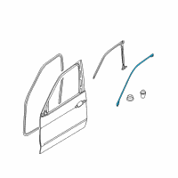 OEM BMW X6 Gasket, Door Joint, Door Front Top L. Diagram - 51-76-7-310-319