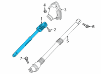 OEM 2020 GMC Sierra 2500 HD Intermed Shaft Diagram - 84488136