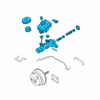 OEM 2005 Infiniti G35 Cylinder Assy-Brake Master Diagram - 46010-AC725