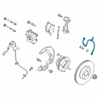 OEM 2017 Lincoln MKZ Brake Hose Diagram - HG9Z-2078-F