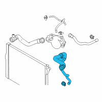 OEM 2016 BMW M6 Gran Coupe Upper Coolant Hose Diagram - 11-53-7-846-363