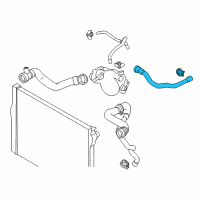 OEM 2017 BMW M6 Gran Coupe Coolant Hose Diagram - 11-53-7-843-266