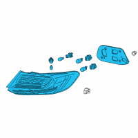 OEM 2015 Honda Accord Taillight Assy., R. Diagram - 33500-T3L-A01