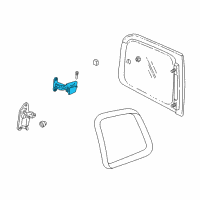 OEM Pontiac Trans Sport Latch Diagram - 10339796