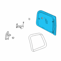 OEM 1998 Pontiac Trans Sport Window Asm, Body Side Rear <Use 1C4J 2200A> Diagram - 12457560