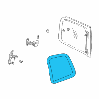 OEM 2001 Oldsmobile Silhouette Weatherstrip Asm-Body Side Rear Window Diagram - 10353837