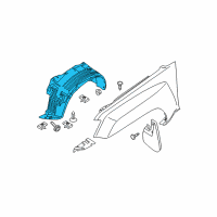 OEM 2014 Nissan Xterra Protector-Front Fender, RH Diagram - 63840-EA200