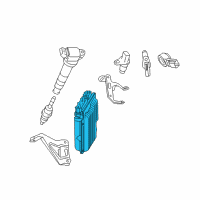 OEM 2018 Lexus RX350 Engine Control Computer Diagram - 89661-0EE82