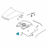 OEM 2009 Cadillac XLR Latch Asm-Hood Primary & Secondary Diagram - 15910870