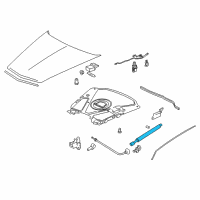 OEM 2005 Cadillac XLR Lift Cylinder Diagram - 10446862