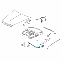 OEM 2004 Cadillac XLR Release Cable Diagram - 10341990