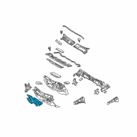 OEM 2006 Toyota Prius Insulator, Dash Panel, Outer Diagram - 55223-47041