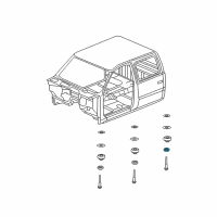 OEM 2007 GMC Sierra 3500 HD Mount Cushion Diagram - 15706378