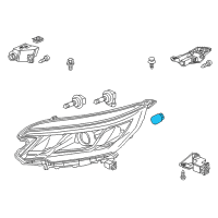 OEM 2014 Honda Civic Bulb (12V 28W/8W) (Amber) (Stanley) Diagram - 34911-TR0-A51