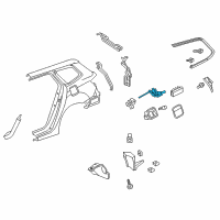 OEM Acura Actuator Assembly, Fuel Lid Diagram - 74700-TL4-G11