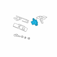 OEM 2009 Acura MDX Sensor Assembly, Initiator Diagram - 39360-STX-A01