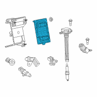 OEM 2015 Jeep Cherokee Powertrain Control Module Diagram - 5150925AB