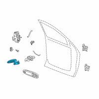 OEM 2005 Dodge Ram 1500 Handle-Inside Release Diagram - 55276126AB