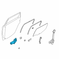 OEM 2008 Ford Focus Window Motor Diagram - 8S4Z-5423395-BA