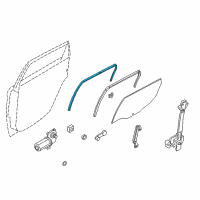 OEM 2008 Ford Focus Window Channel Diagram - 8S4Z-5426260-A