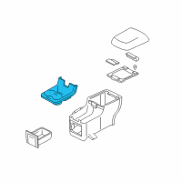 OEM 2005 Ford Freestyle Cup Holder Diagram - 5F9Z-7413562-BAA