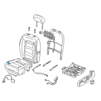 OEM 2004 Ford Explorer Sport Trac Seat Cushion Pad Diagram - 4L2Z35632A23AA