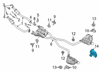 OEM 2017 Jeep Grand Cherokee Exhaust-TAILPIPE Diagram - 68186378AA