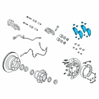 OEM 2019 Ram 3500 Pad Kit-Rear Disc Brake Diagram - 68453097AB