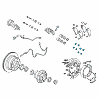 OEM Jeep Gladiator Spring-Disc Brake Pad Diagram - 68456059AA