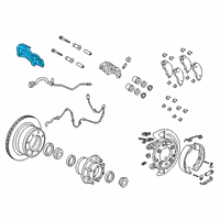 OEM 2021 Ram 3500 Disc Brake CALIPER Diagram - 68453098AA