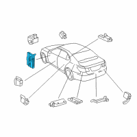 OEM 2012 Lexus LS600h Smart Key Theft-Lock Control Module Diagram - 89990-50200