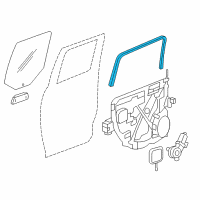 OEM Ram 1500 Seal-Rear Door Diagram - 55112365AH