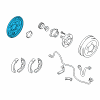 OEM 1997 Dodge Avenger Plate-Brake Backing Diagram - MR128622