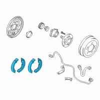 OEM 1998 Chrysler Sebring *Shoekit-Brake Diagram - MR128640