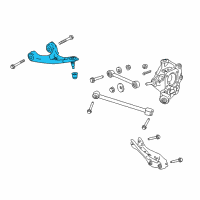 OEM Honda Ridgeline Arm, Left Rear (Upper) Diagram - 52520-T6Z-A03