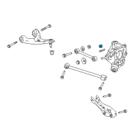 OEM 2015 Honda Accord Nut, Castle (14MM) Diagram - 90365-TA0-A00