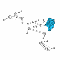 OEM 2019 Honda Ridgeline Knuckle, Right Rear Diagram - 52210-TJZ-A00