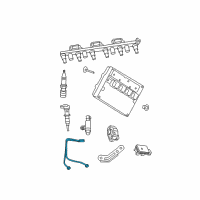 OEM 2005 Jeep Grand Cherokee Sensor-Knock Diagram - 56041677AB