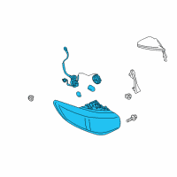 OEM Combination Lamp Assy-Rear, LH Diagram - B6555-1A70A