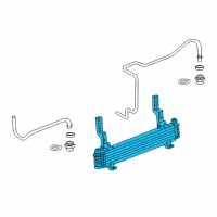 OEM 2014 GMC Sierra 2500 HD Transmission Cooler Diagram - 25874229