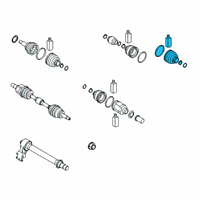 OEM 2021 Kia Soul Boot Kit-Fr Axle WHE Diagram - 49581K0300