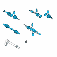 OEM Kia Soul Shaft Assembly-Drive, LH Diagram - 49500K0300